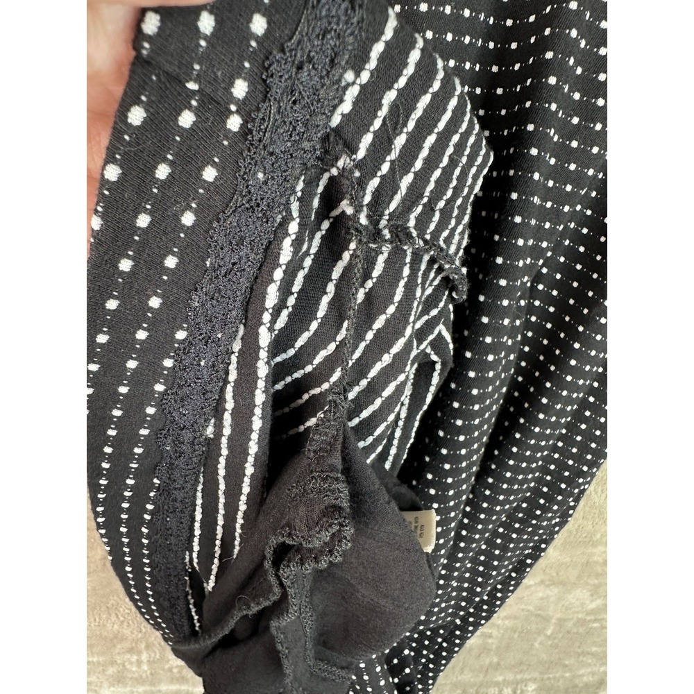 Anthropologie Maeve Women's Black/White Polka Dot Dress Lined‎ Medium - Picture 12 of 15